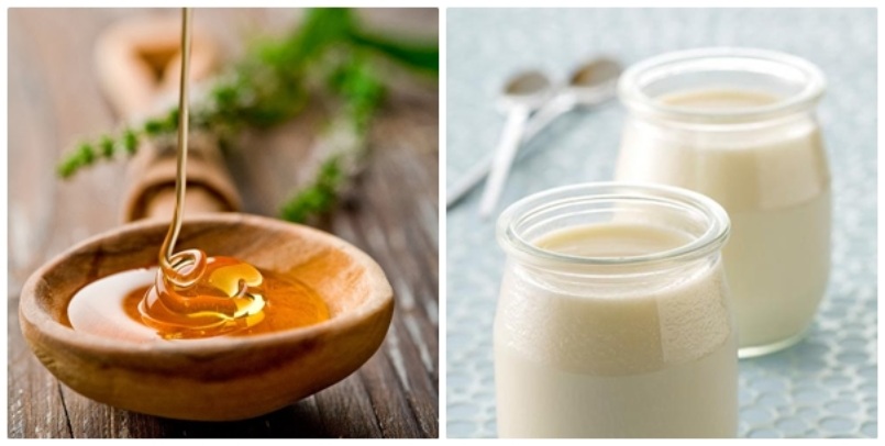 Sữa và mật ong rất tốt cho làn da
