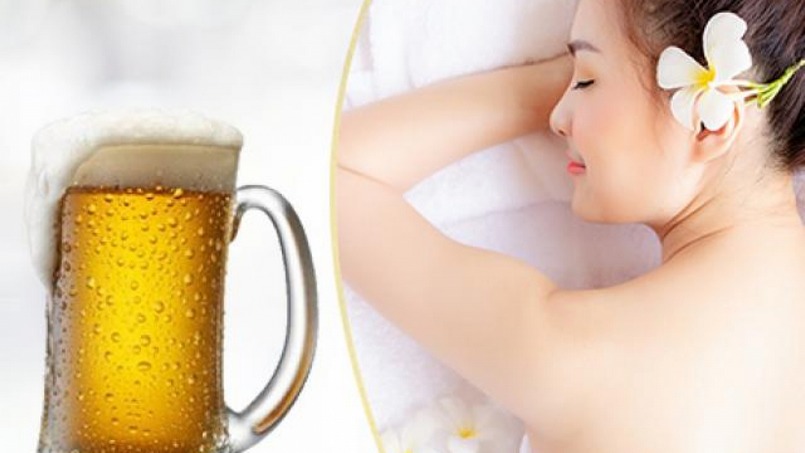Tắm trắng da bằng bia tại nhà vô cùng đơn giản và hiệu quả